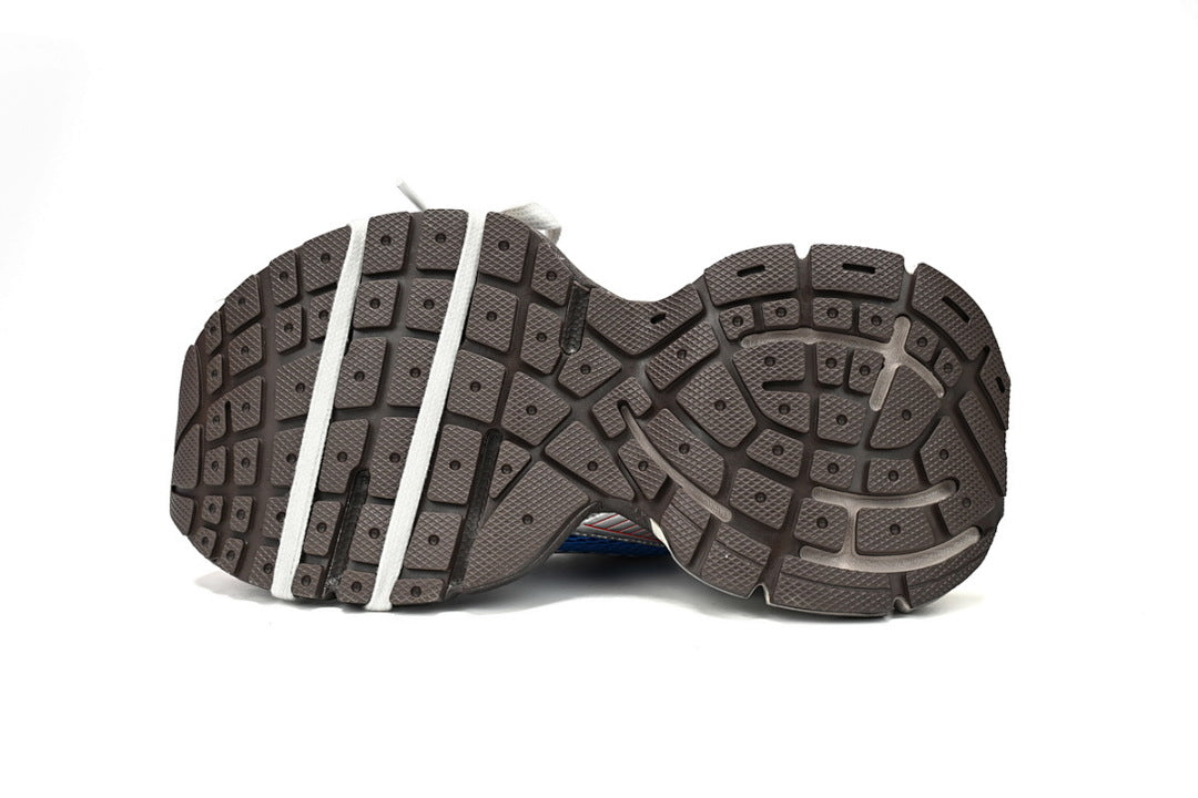 Balenciaga Runner Sneaker Silver Red and Blue
