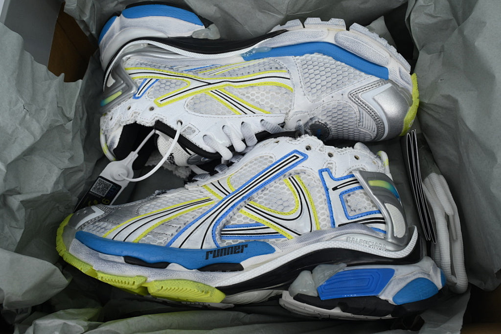 Balenciaga Runner Sneaker 'White Blue Yellow'