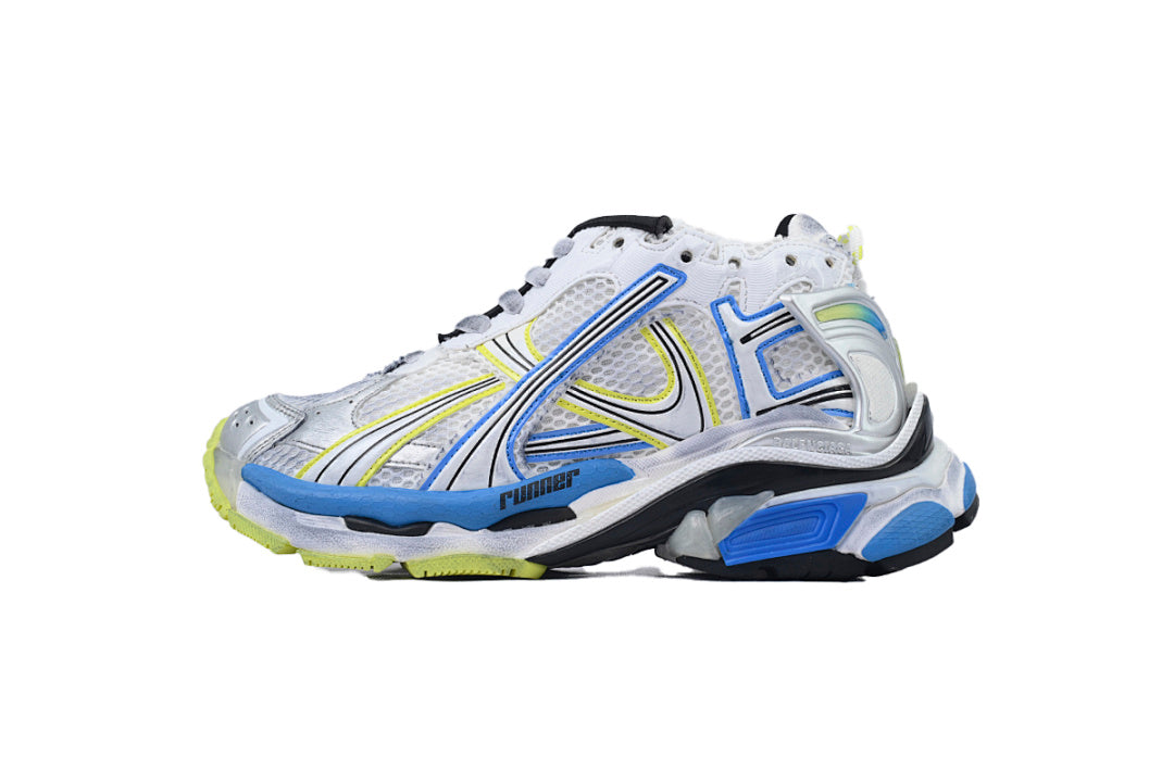 Balenciaga Runner Sneaker 'White Blue Yellow'
