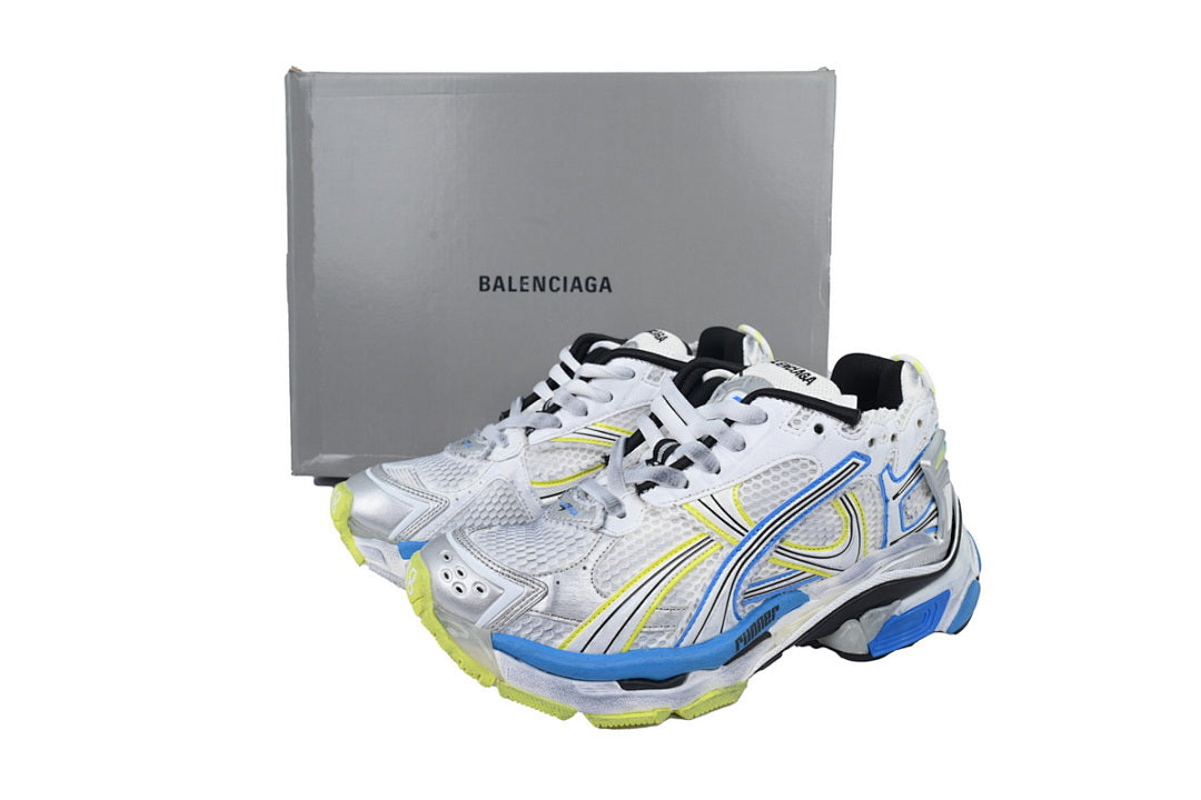Balenciaga Runner Sneaker 'White Blue Yellow'