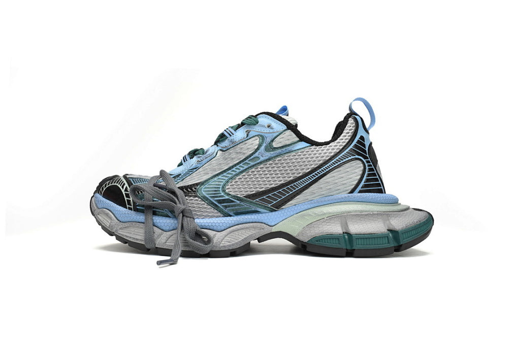 Balenciaga Runner Sneaker Black Green Blue