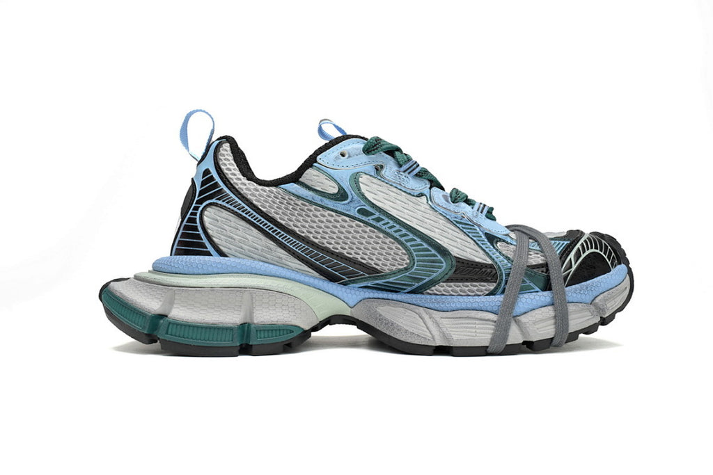 Balenciaga Runner Sneaker Black Green Blue