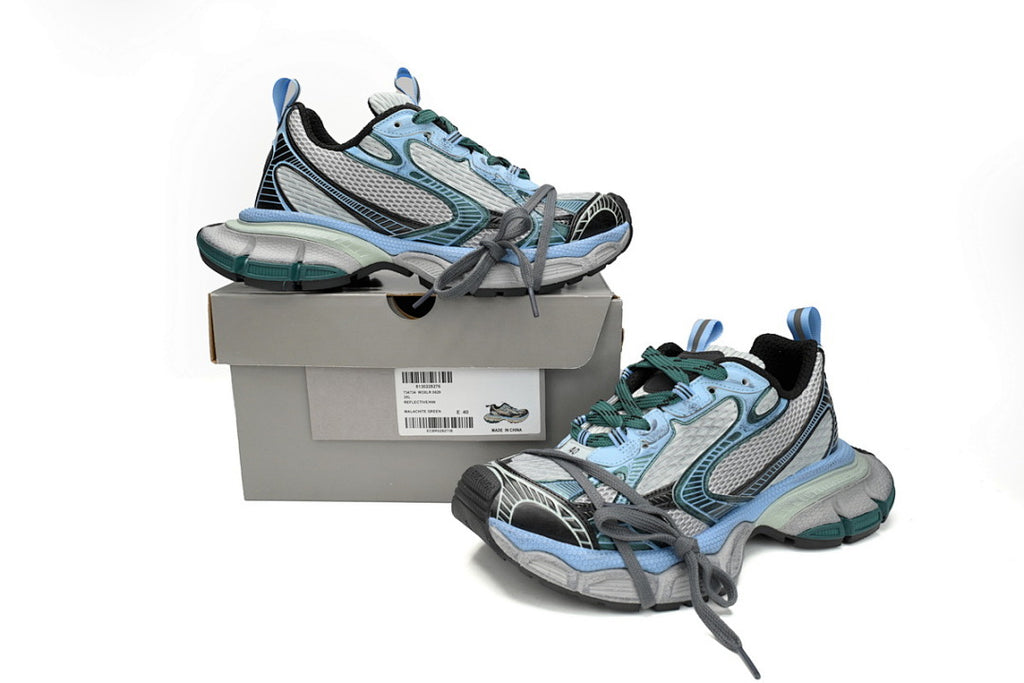 Balenciaga Runner Sneaker Black Green Blue