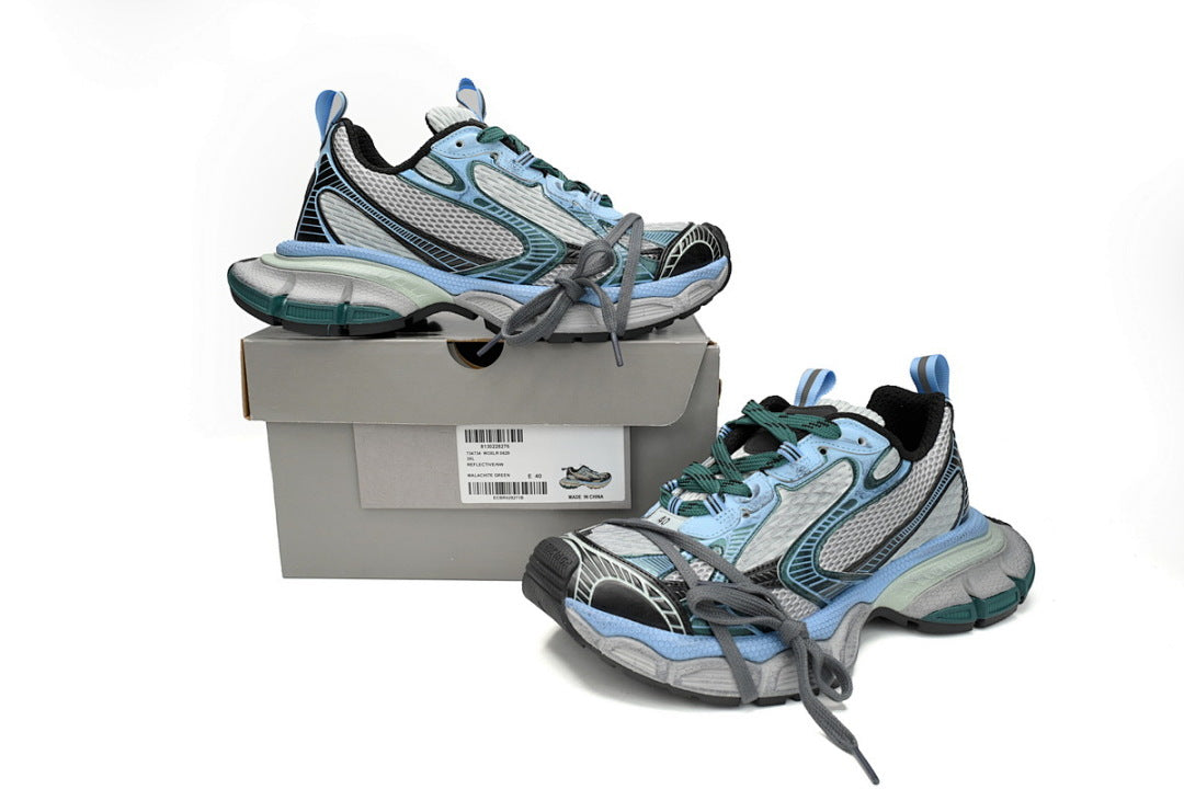 Balenciaga Runner Sneaker Black Green Blue