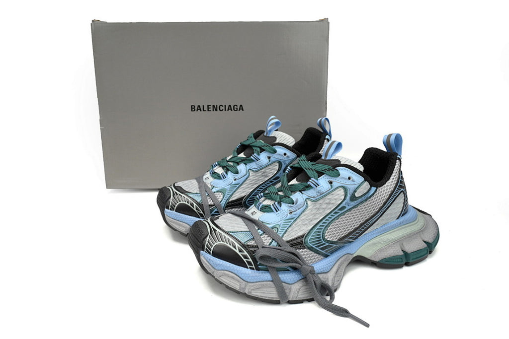 Balenciaga Runner Sneaker Black Green Blue