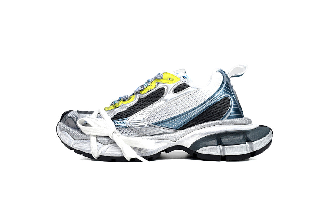 Balenciaga Runner Sneaker White Silver Black Blue