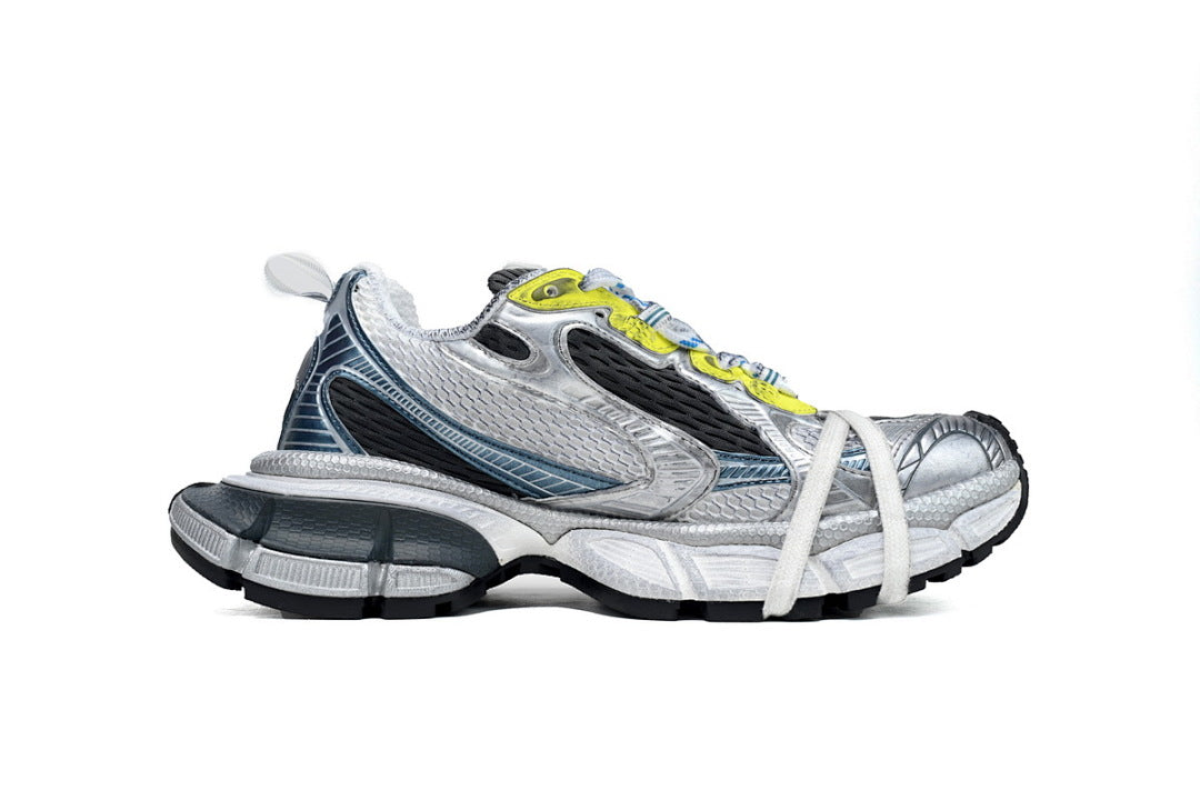Balenciaga Runner Sneaker White Silver Black Blue