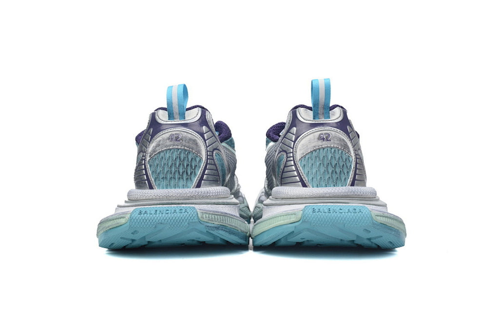 Balenciaga Runner Sneaker White Silver Blue