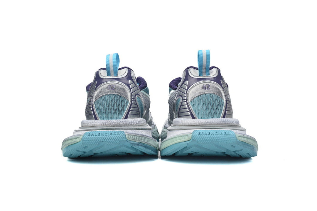 Balenciaga Runner Sneaker White Silver Blue