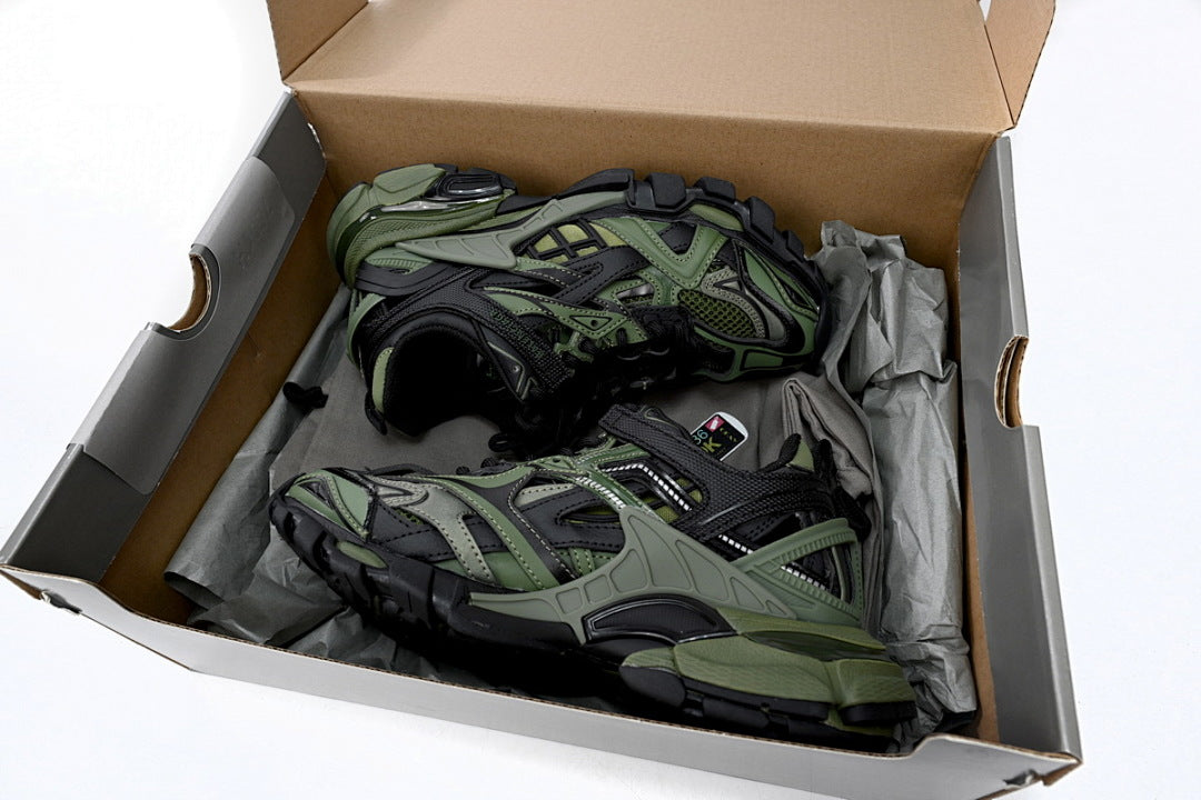 Balenciaga Track 2 Sneaker Military Black