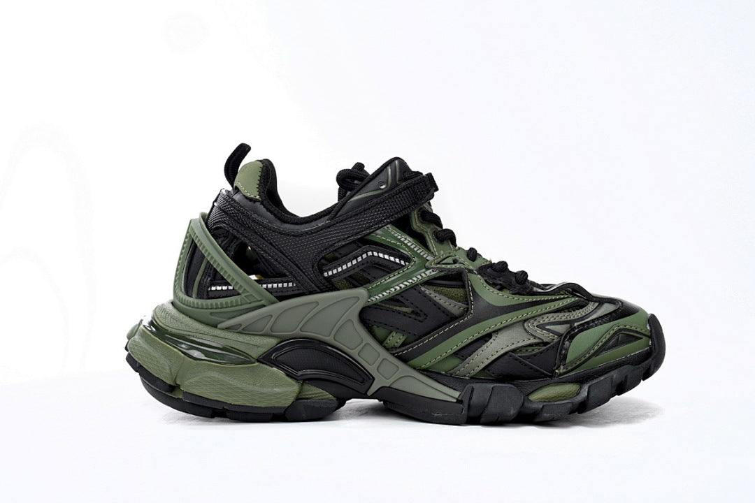 Balenciaga Track 2 Sneaker Military Black