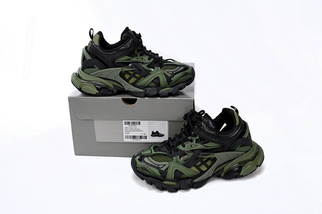 Balenciaga Track 2 Sneaker Military Black