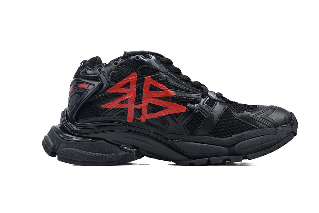 Balenciaga Runner Black And Red Characters