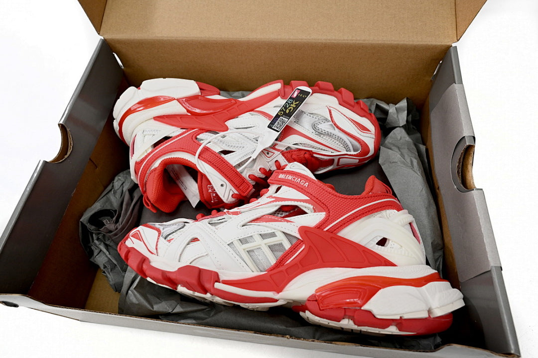 Balenciaga Track 2 Sneaker Military Black White Red