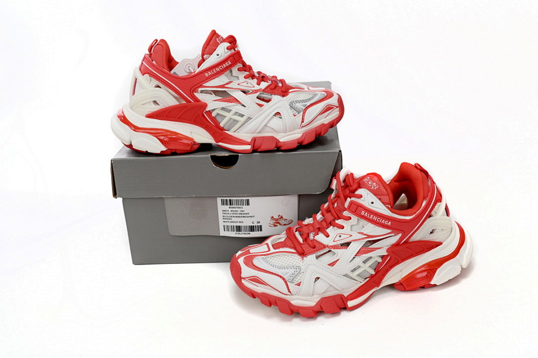 Balenciaga Track 2 Sneaker Military Black White Red