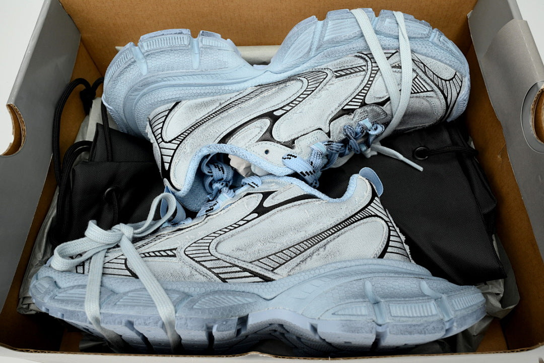 Balenciaga Runner Sneaker Black Light Black Blue