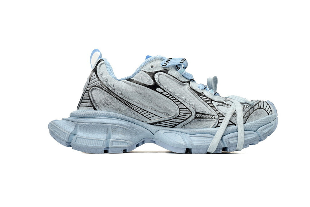Balenciaga Runner Sneaker Black Light Black Blue