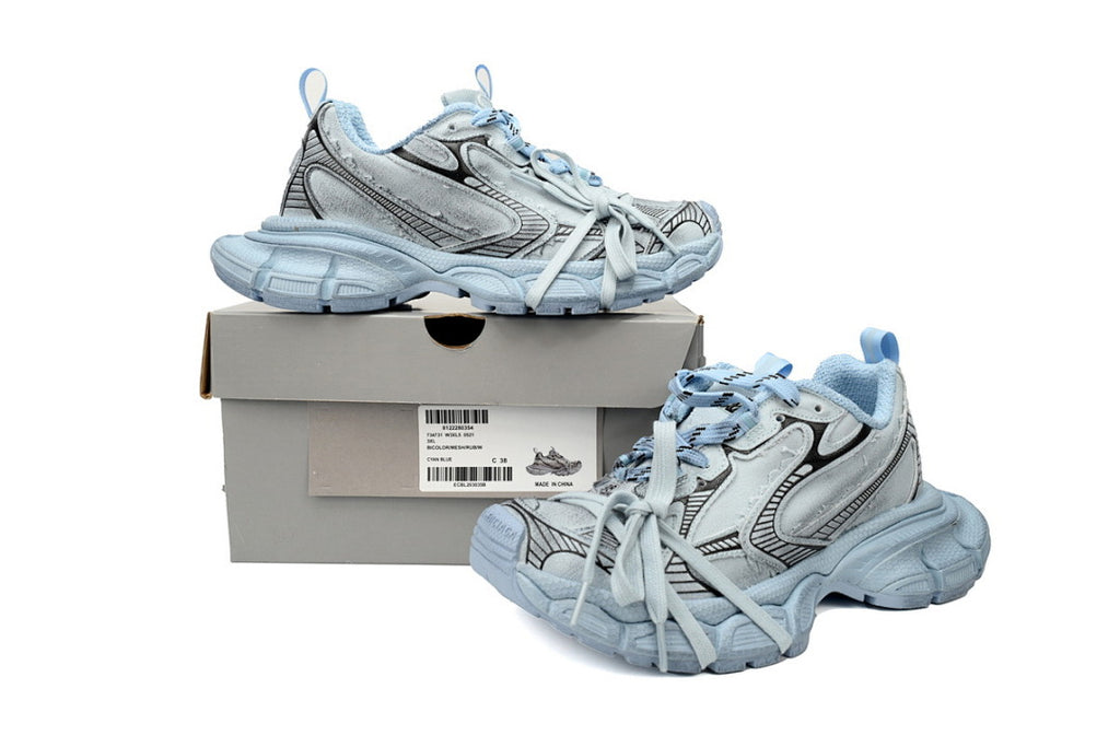 Balenciaga Runner Sneaker Black Light Black Blue