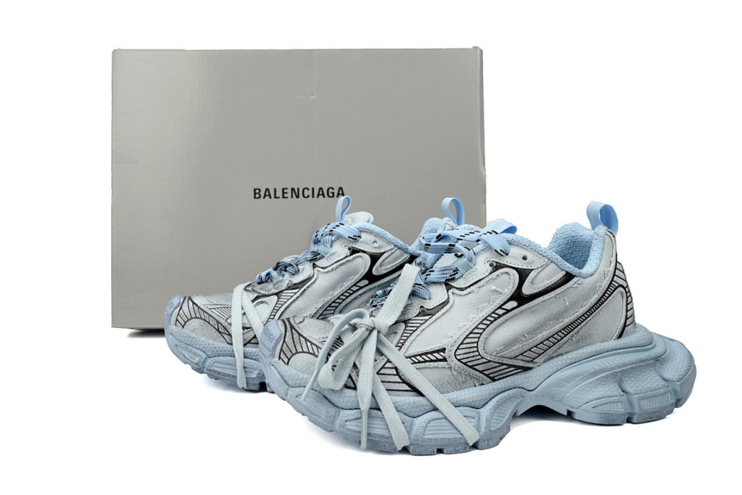 Balenciaga Runner Sneaker Black Light Black Blue