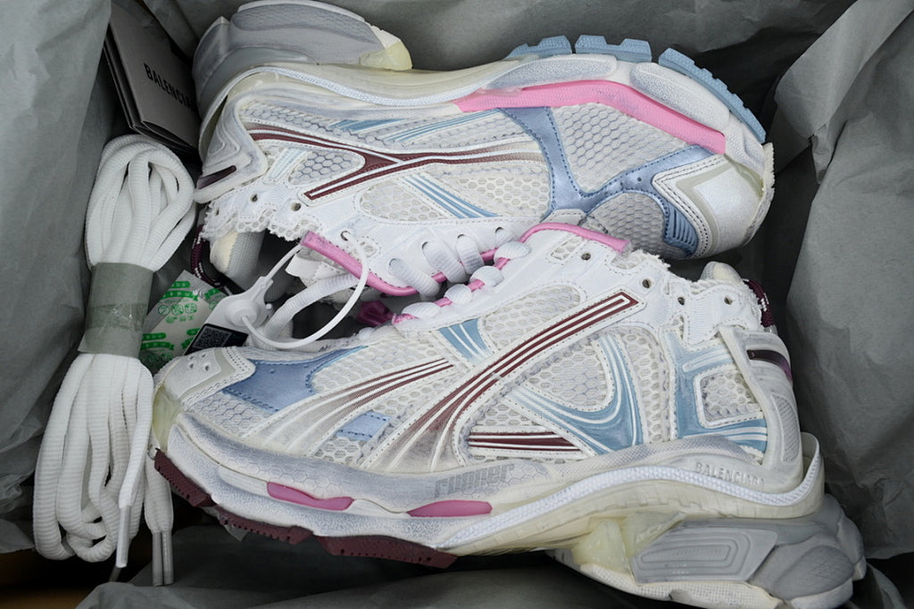 Balenciaga Runner Sneaker 'White Blue Pink'
