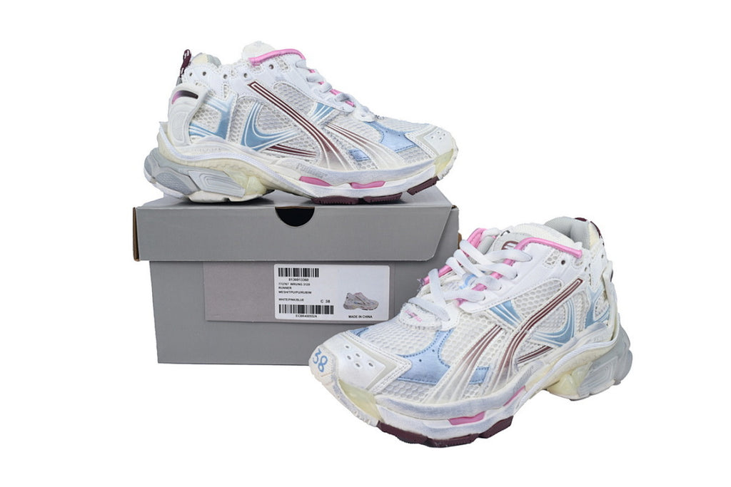 Balenciaga Runner Sneaker 'White Blue Pink'