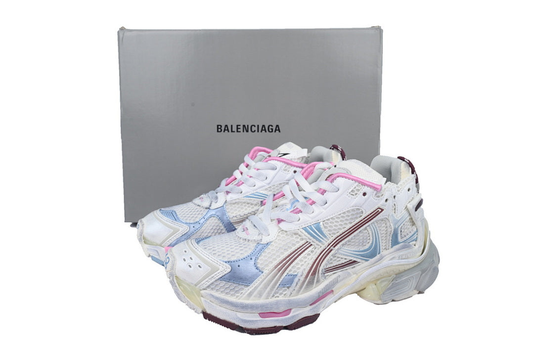 Balenciaga Runner Sneaker 'White Blue Pink'