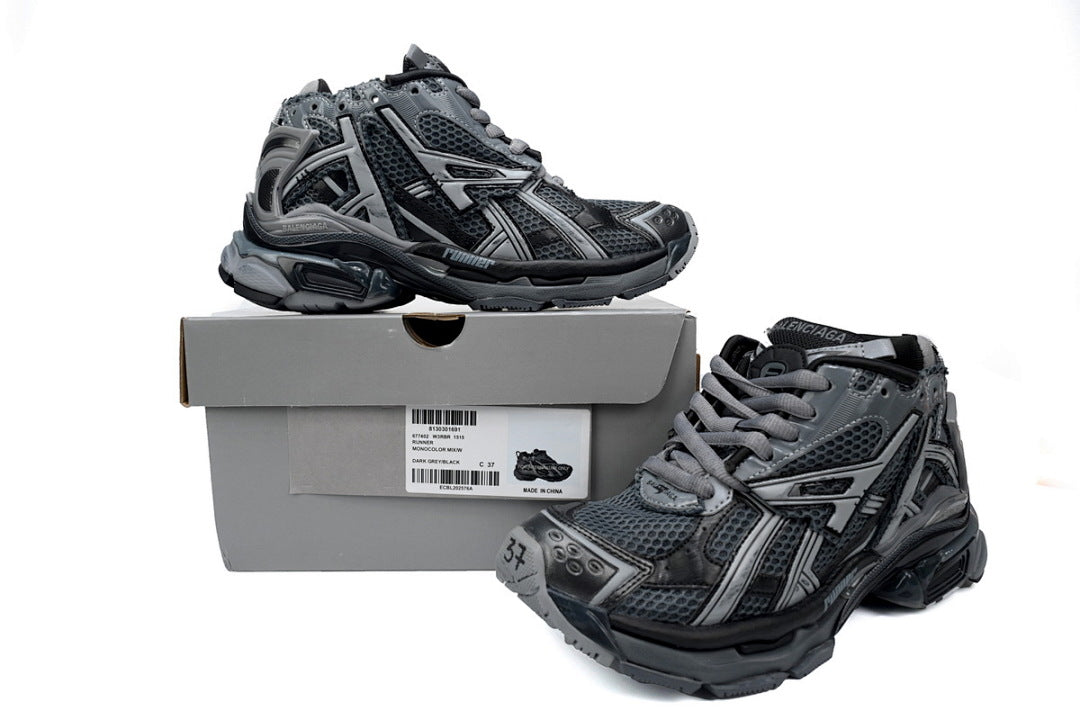 Balenciaga Runner White Black Gray