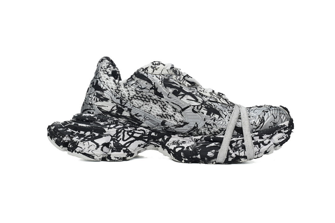 Balenciaga Runner Sneaker Luminous White Graffiti