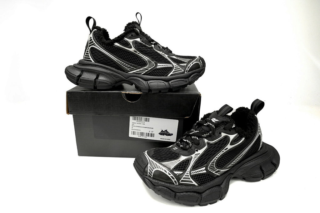 Balenciaga Runner Sneaker Black And White