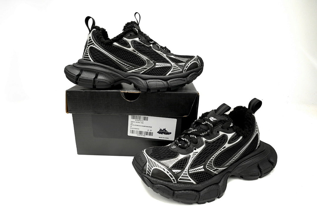 Balenciaga Runner Sneaker Black And White