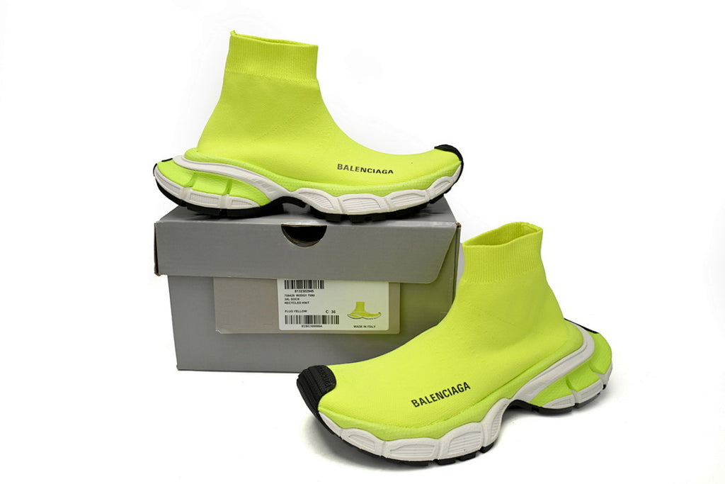 Balenciaga Runner Sneaker Purple Black Fluorescent Green