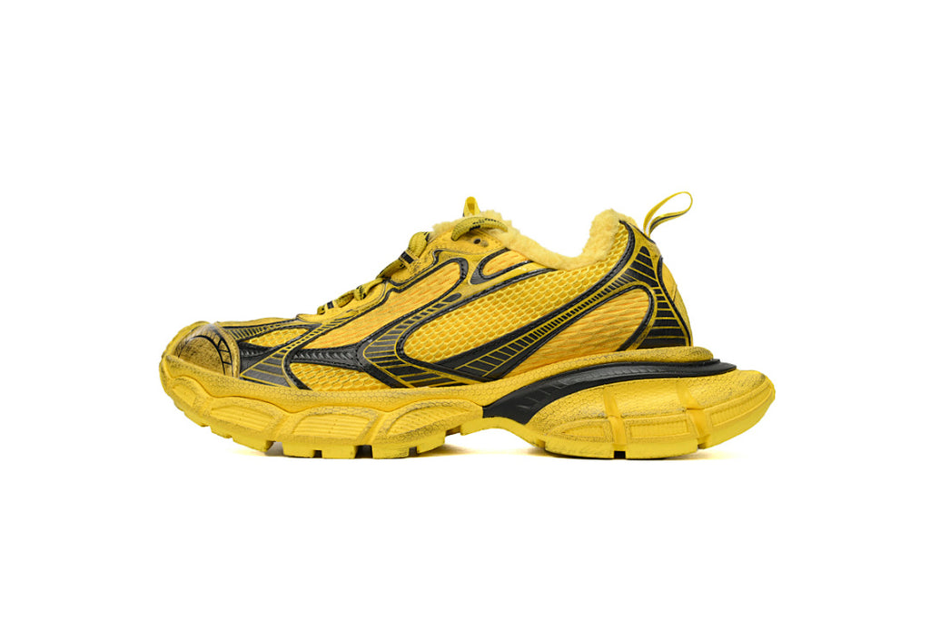 Balenciaga Runner Sneaker Yellow Ice Velvet