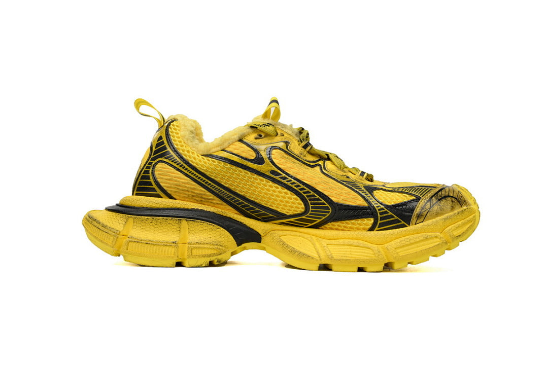 Balenciaga Runner Sneaker Yellow Ice Velvet