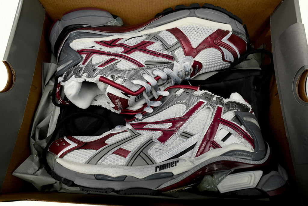 Balenciaga Runner White Wine Red