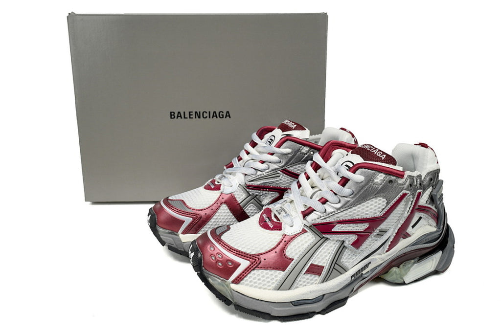 Balenciaga Runner White Wine Red