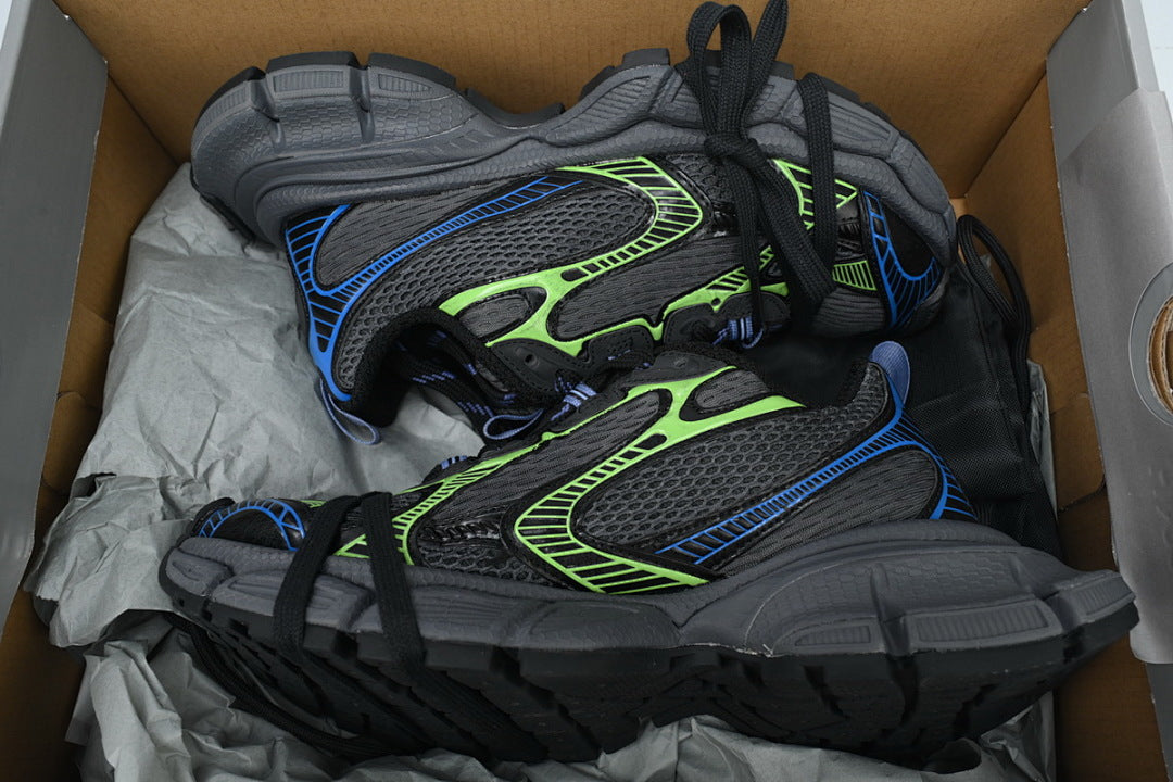Balenciaga Runner Sneaker Black Blue Green