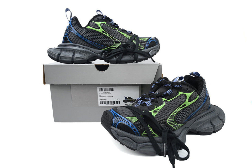 Balenciaga Runner Sneaker Black Blue Green