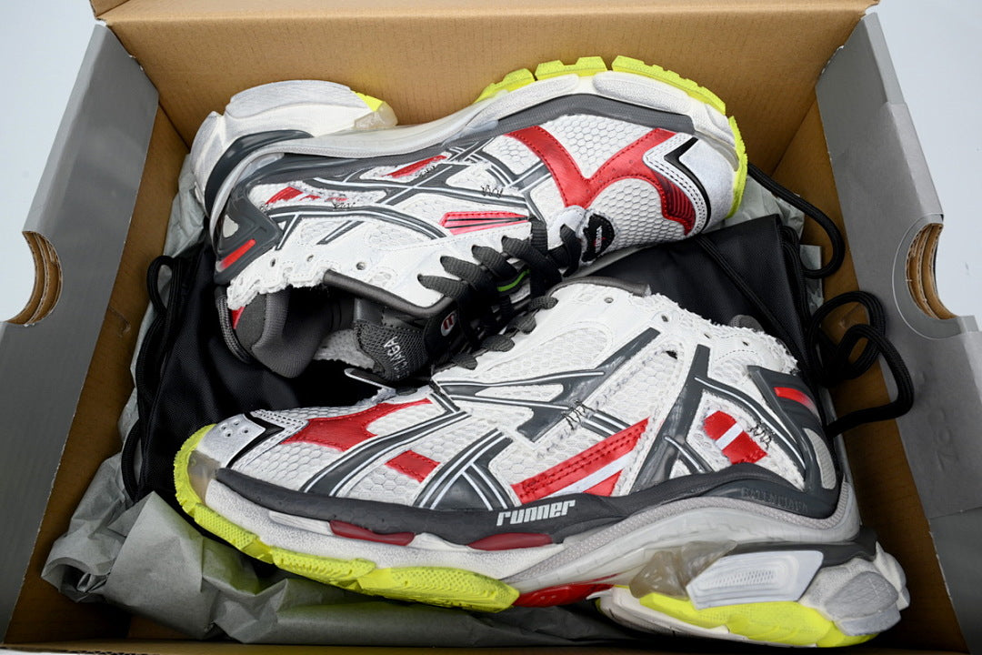 Balenciaga Runner White Black and Red