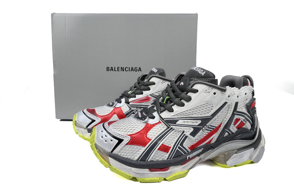 Balenciaga Runner White Black and Red