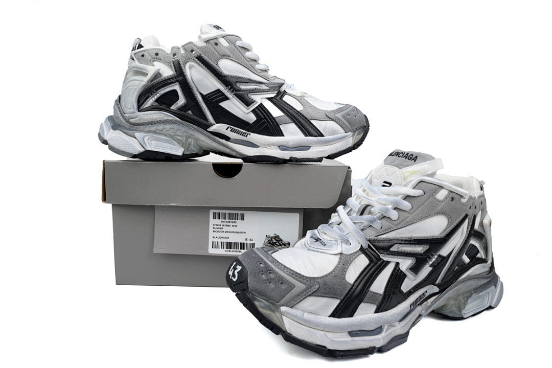 Balenciaga Runner White White Black Gray