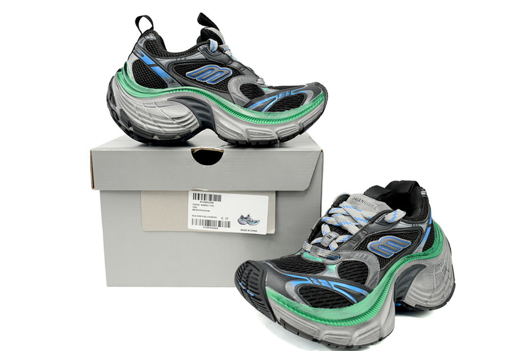 Balenciaga Runner Sneaker Black Blue Green