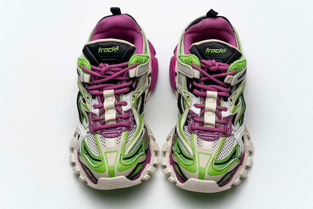 Balenciaga Track 2 Sneaker  White Green Pink