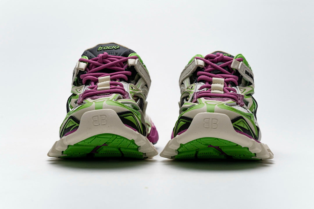 Balenciaga Track 2 Sneaker  White Green Pink