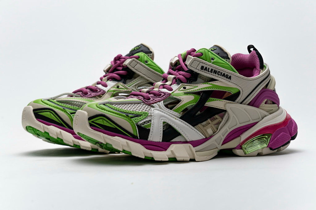 Balenciaga Track 2 Sneaker  White Green Pink