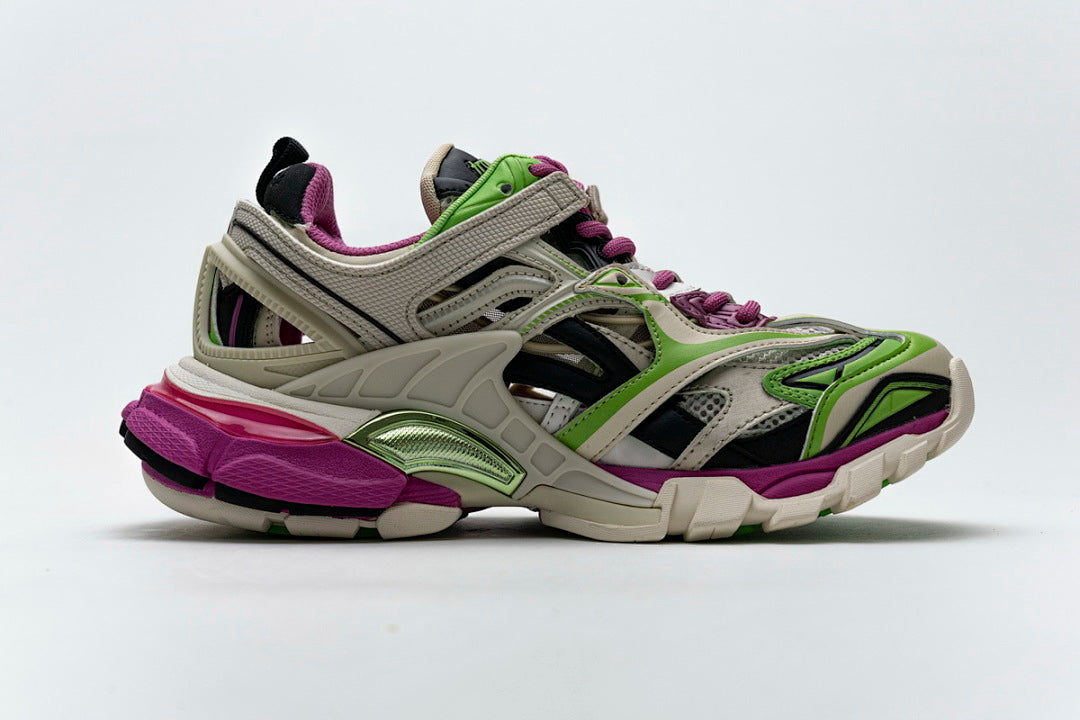 Balenciaga Track 2 Sneaker  White Green Pink