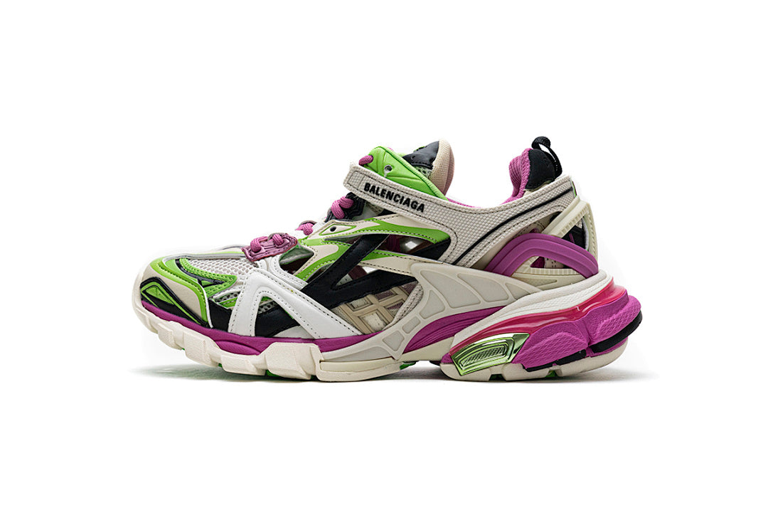 Balenciaga Track 2 Sneaker  White Green Pink