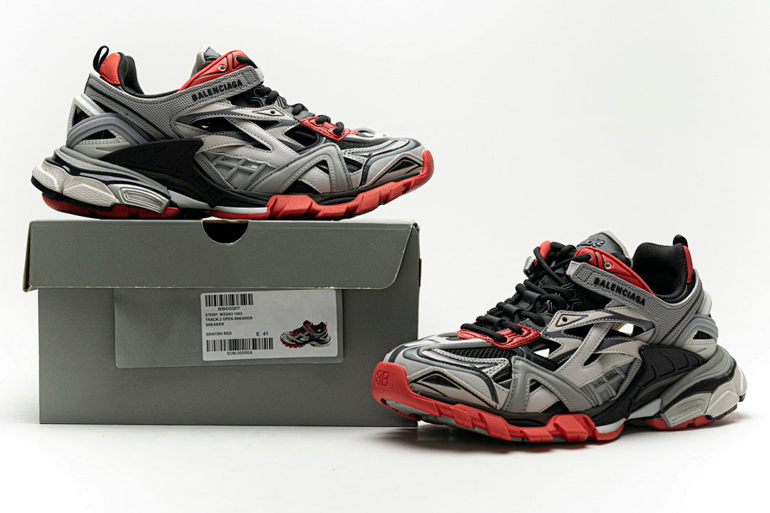 Balenciaga Track 2 Sneaker Grey Red