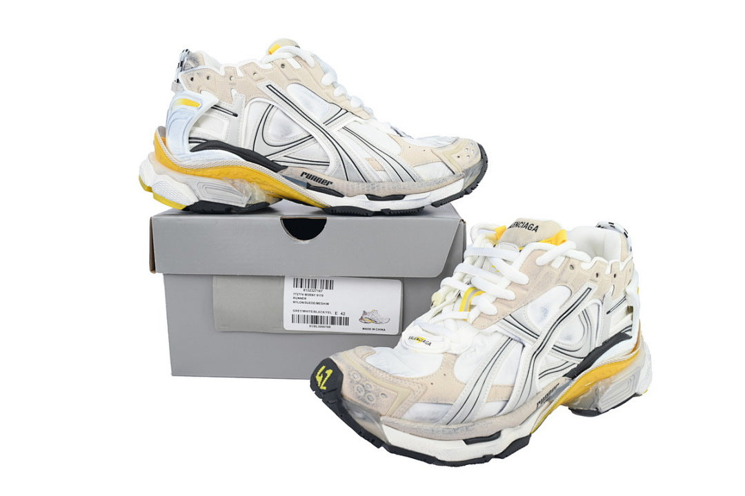 Balenciaga Runner Sneaker 'White Yellow'