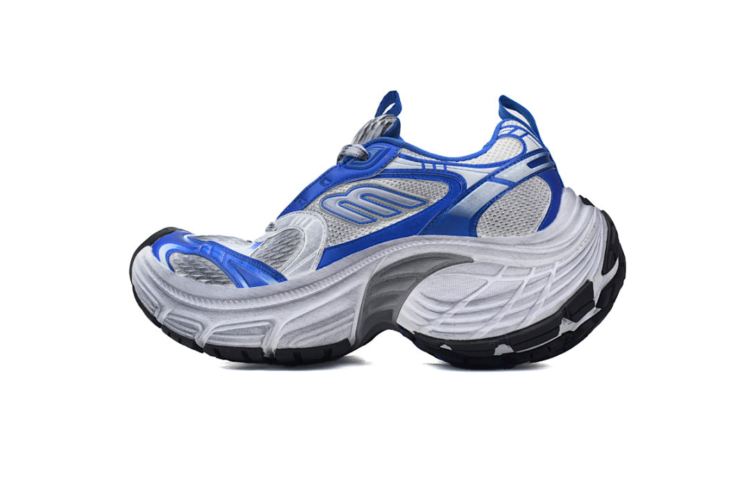 Balenciaga Runner Sneaker White Silver Blue