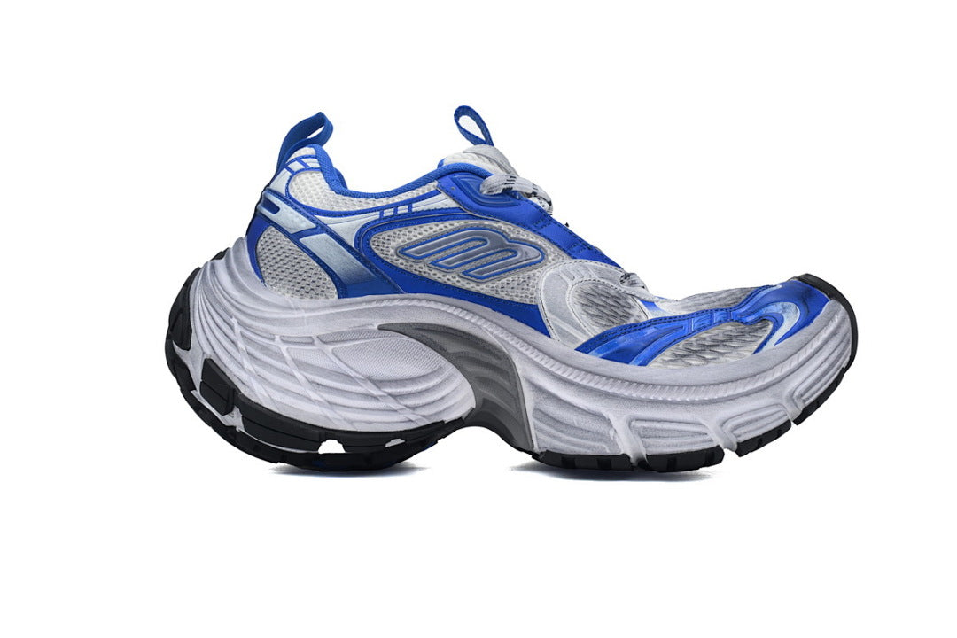 Balenciaga Runner Sneaker White Silver Blue